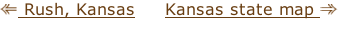 Rush, Kansas     Kansas state map